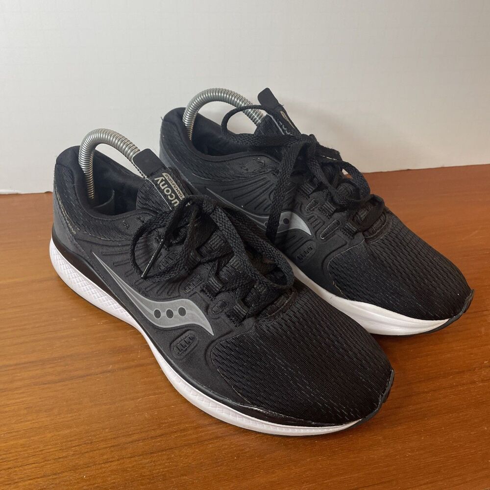 Saucony Versafoam Inferno Women’s Running Shoes Sneakers Black White, Size 8.5